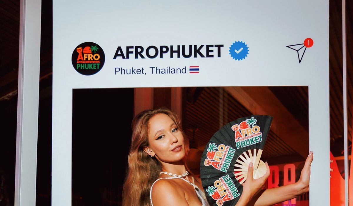 Afro Phuket Instagram frame at the venue